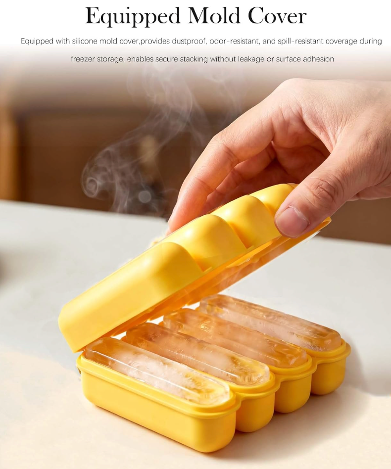 Silicone Ice Stick Tray – Easy Long Ice Sticks for Cold Drinks